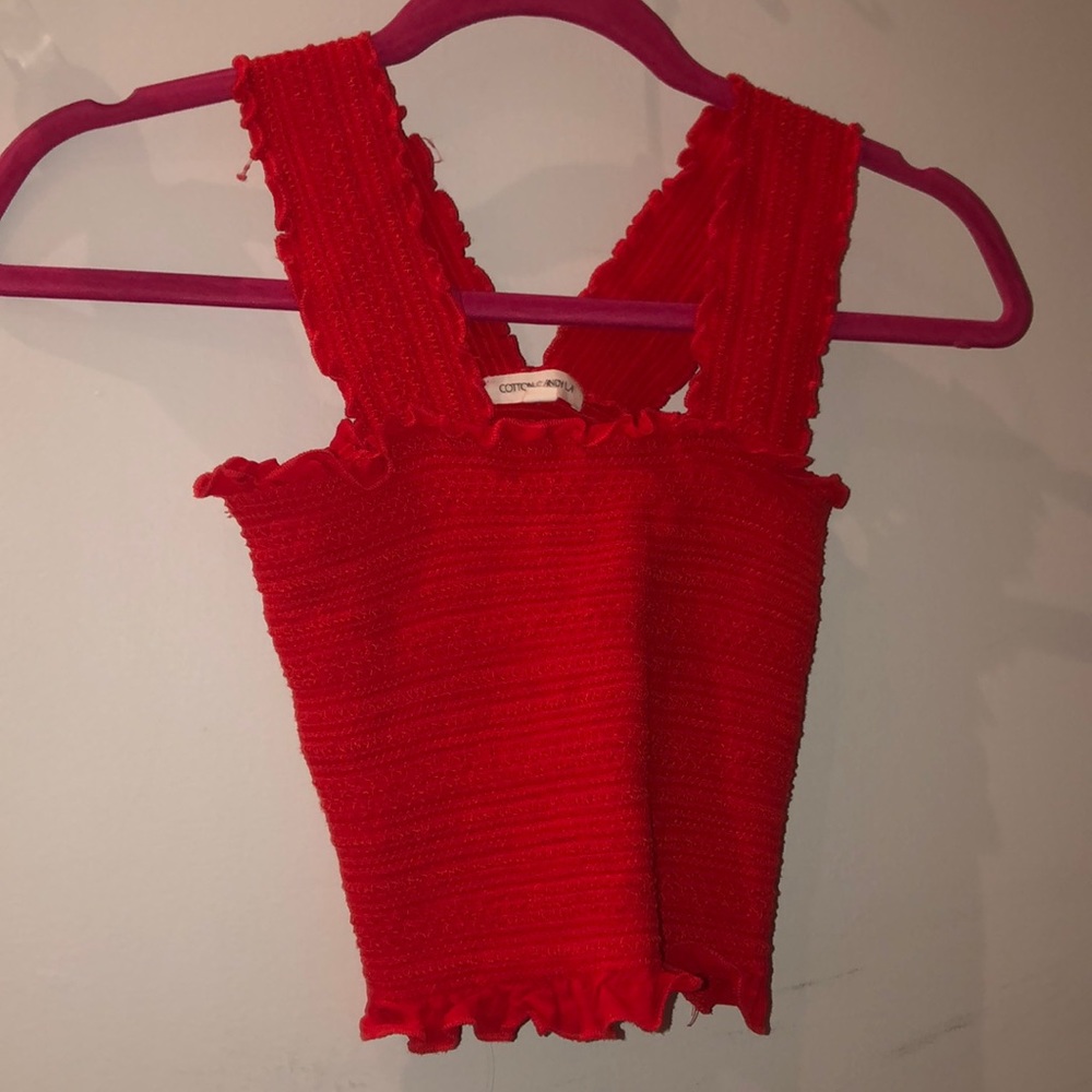 Red Crop Top
